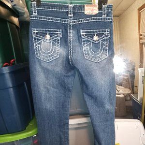 True Religion Joey Super T Denim Jeans Women's Size 29 Bootcut Medium Wash